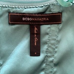 Strapless BCBG MAXAZRIA Teal Dress Size 0